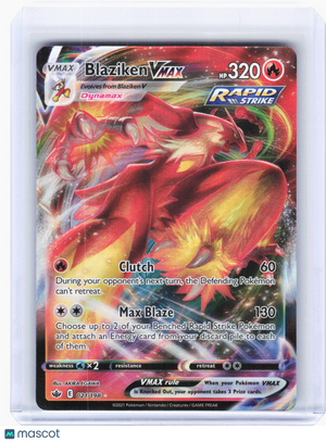 2021 Pokemon—Blaziken VMAX #21 Chilling Reign—Ultra Rare Holo