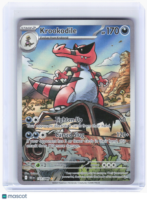 2025 Pokemon—Krookodile #137 Black Bolt—Illustration Rare Holo