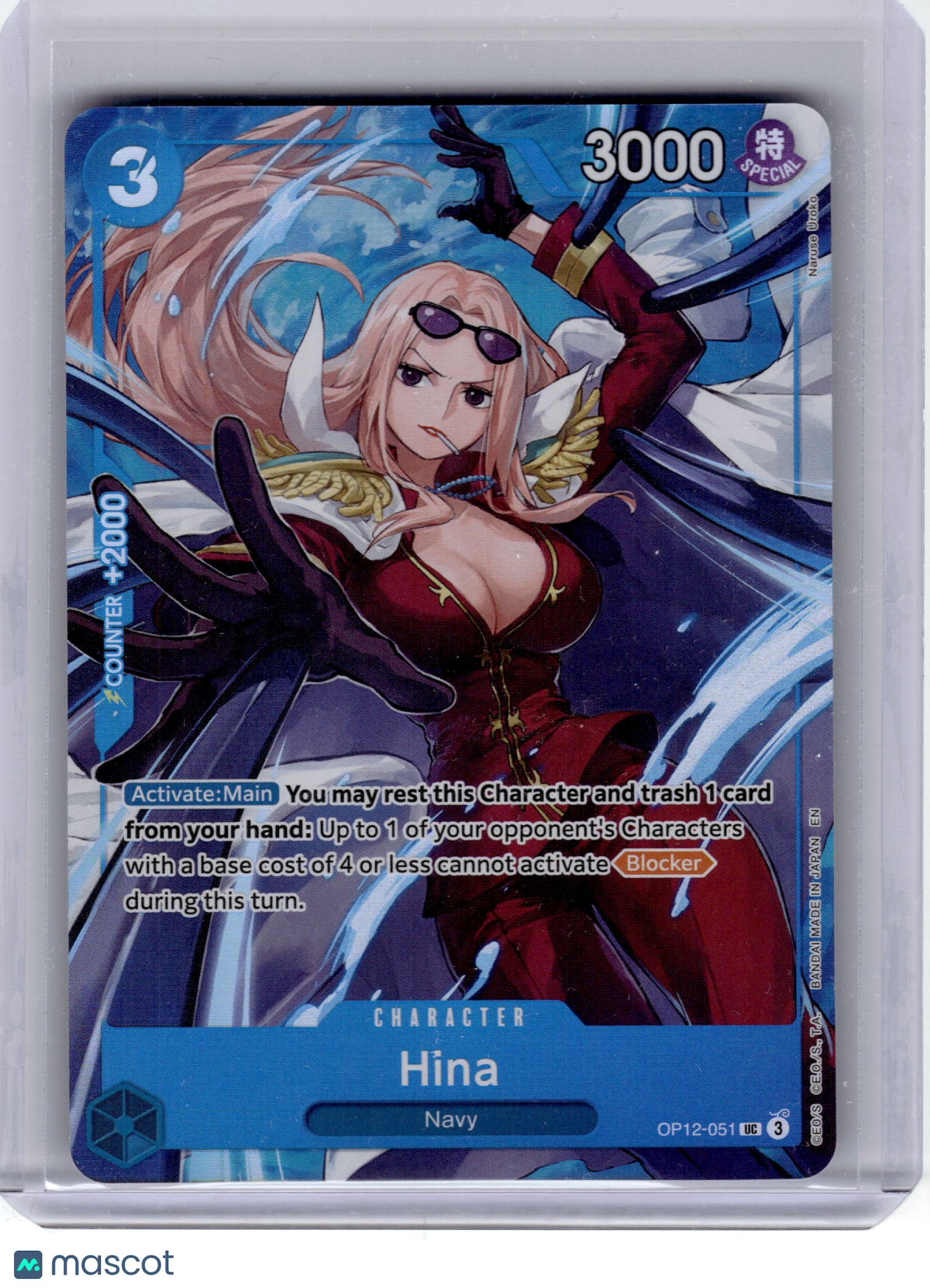 2023 One Piece Card Game—Hina #OP12-051 Best Selection Vol. 5—Uncommon Foil