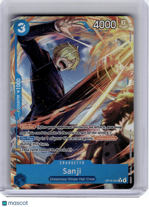 2026 OP CCG—Sanji #OP15-047 Adventure on Kami's Island—Rare Foil (Alternate Art)