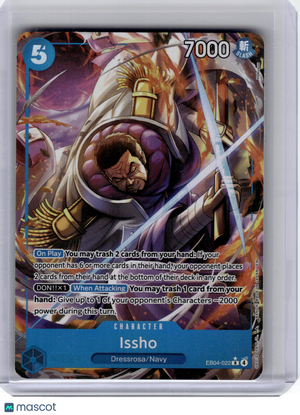 2026 One Piece CCG—Issho #EB04-022 The Azure Sea's Seven—Rare Foil (Alt Art)