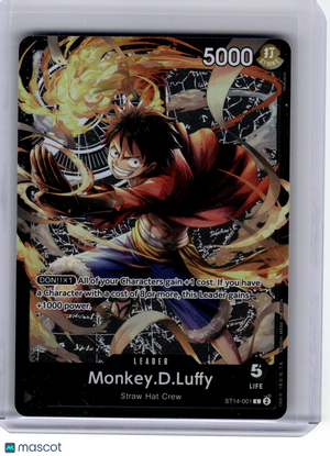 2024 One Piece CCG—Monkey.D.Luffy #ST14-001 ST-14 Starter Deck 3D2Y—Leader