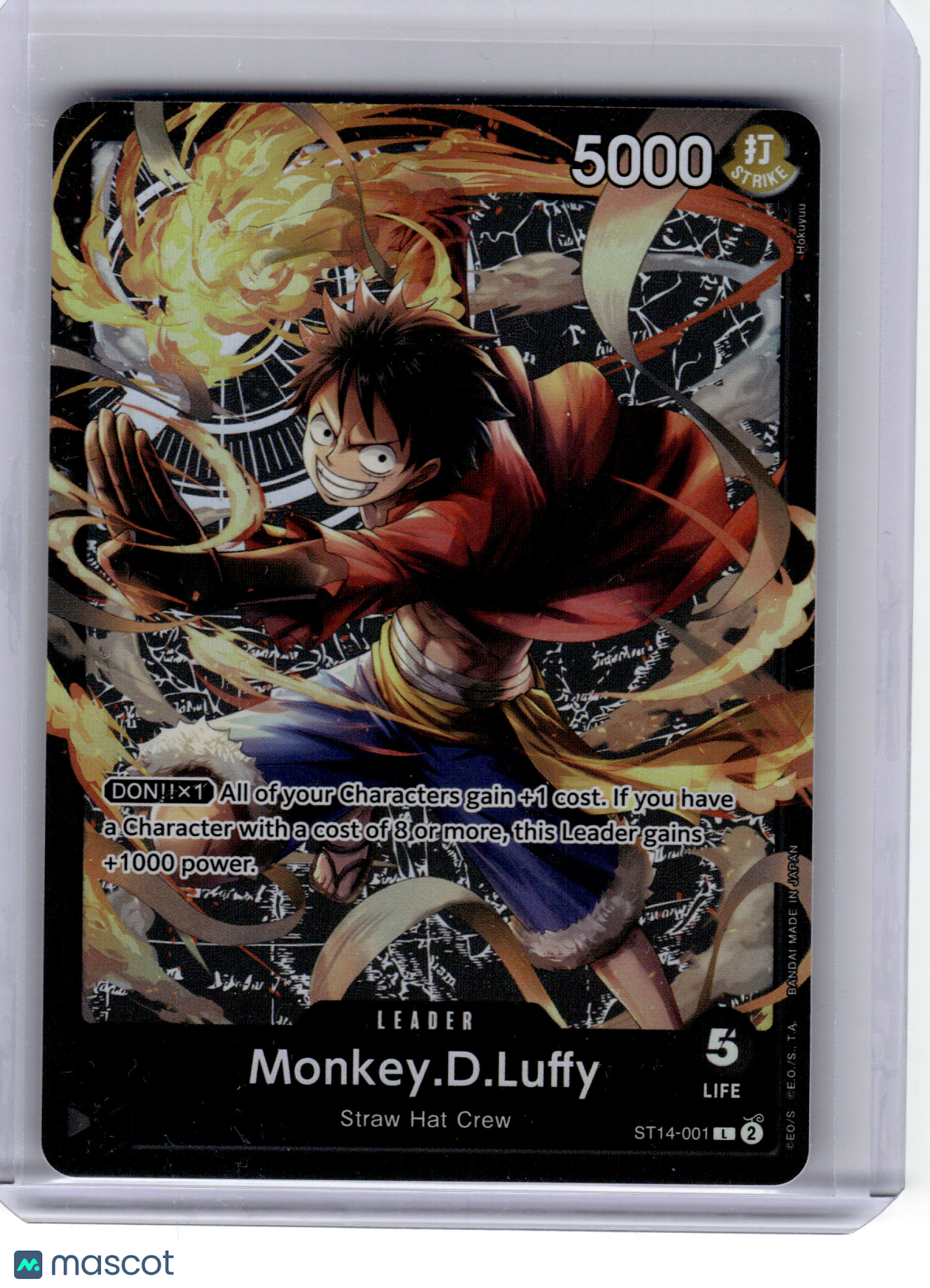 2024 One Piece CCG—Monkey.D.Luffy #ST14-001 ST-14 Starter Deck 3D2Y—Leader