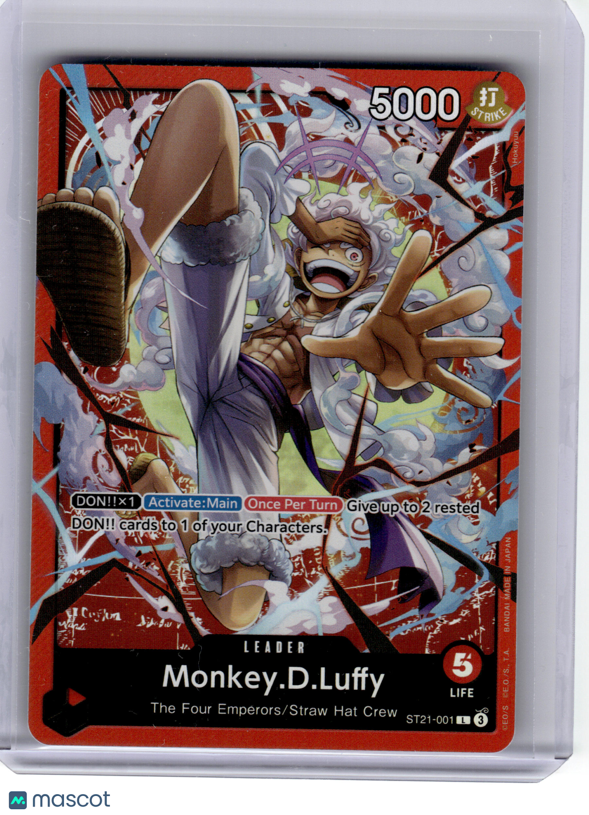 2024 One Piece CCG—Monkey.D.Luffy #ST21-001 Starter Deck EX: Gear 5—Leader Foil