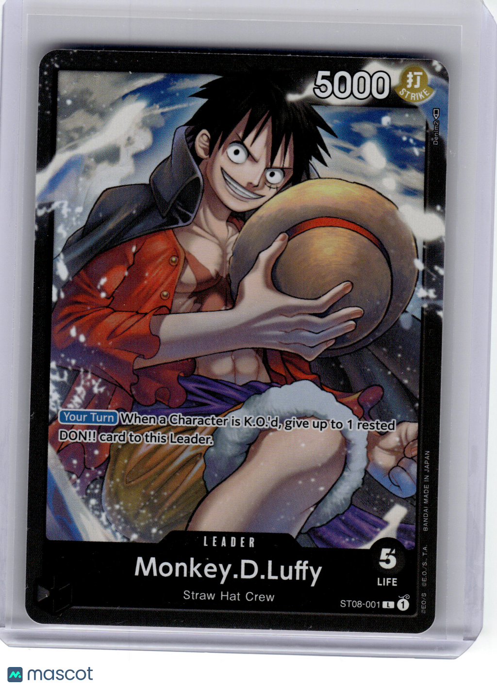 2023 One Piece CCG—Monkey.D.Luffy ST08-001 Starter Deck 8: Monkey.D.Luffy—L Foil