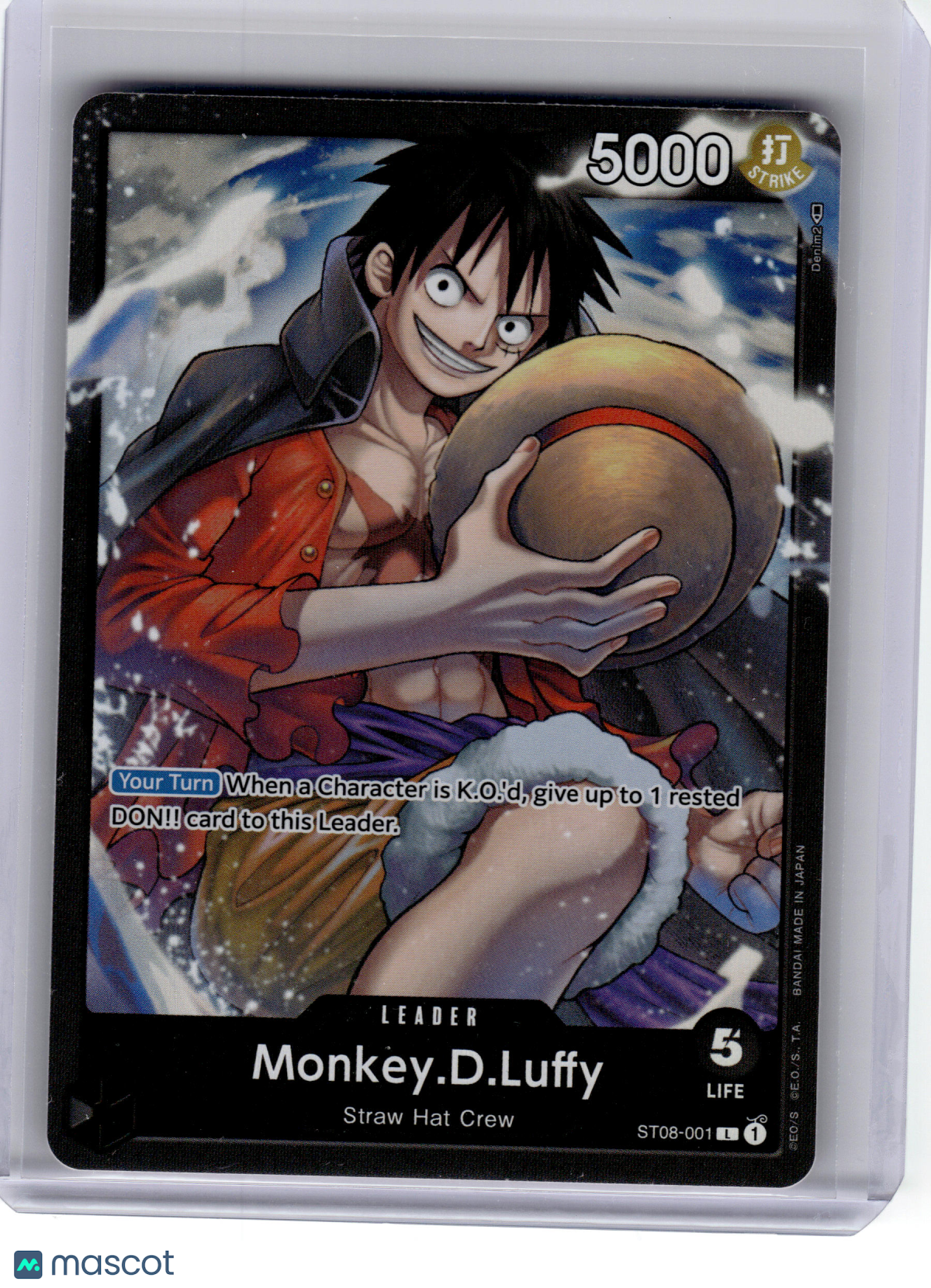 2023 One Piece CCG—Monkey.D.Luffy ST08-001 Starter Deck 8: Monkey.D.Luffy—L Foil