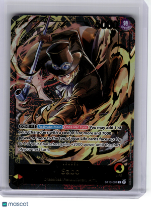 2024 One Piece CCG—Sabo #ST13-001 Premium Card Leader Collection—Leader Foil