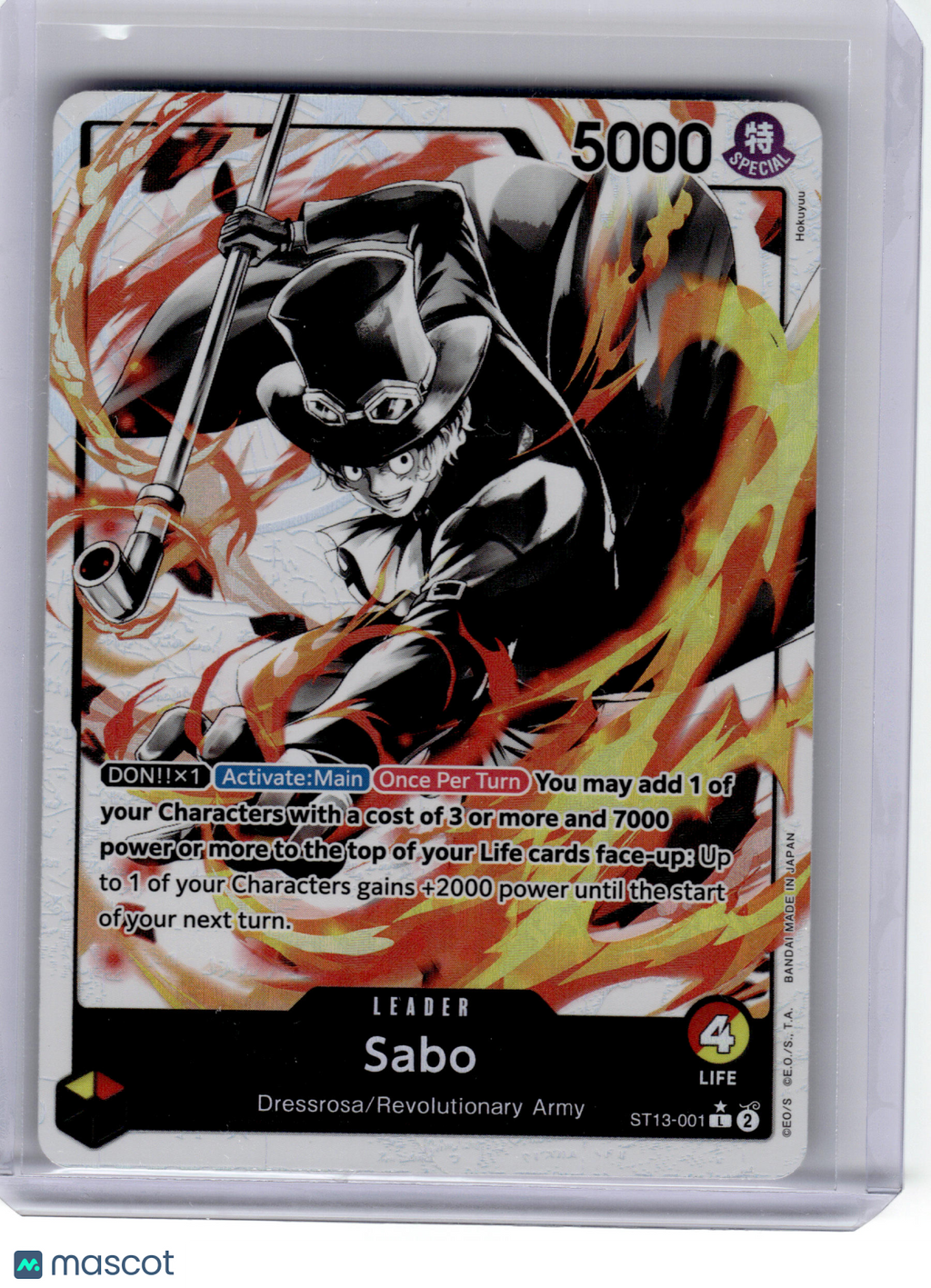 2024 One Piece CCG—Sabo #ST13-001 Ultra Deck: The Three Brothers—Leader Foil