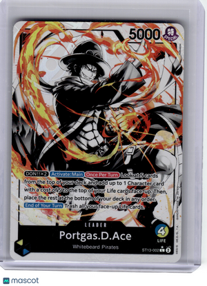 2024 OP CCG—Portgas.D.Ace #ST13-002 UD Three Brothers' Bond—L Foil (Parallel)