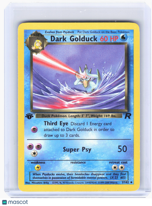 2000 Pokemon—Dark Golduck #37 Team Rocket—Uncommon Nonholo (1st Edition) [LP]