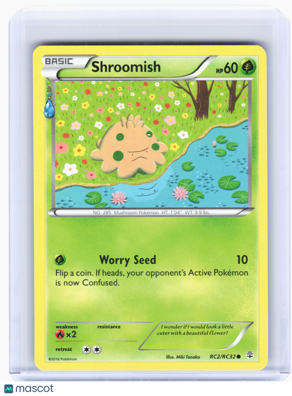 2016 Pokemon—Shroomish #RC2 Generations: Radiant Collection—Common Nonholo