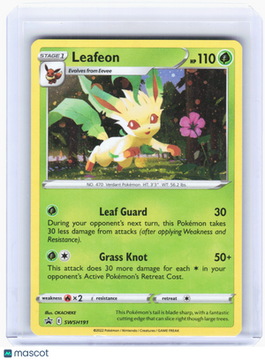 2022 Pokemon—Leafeon #SWSH191 Sword & Shield Promo Cards—Black Star Promo Holo