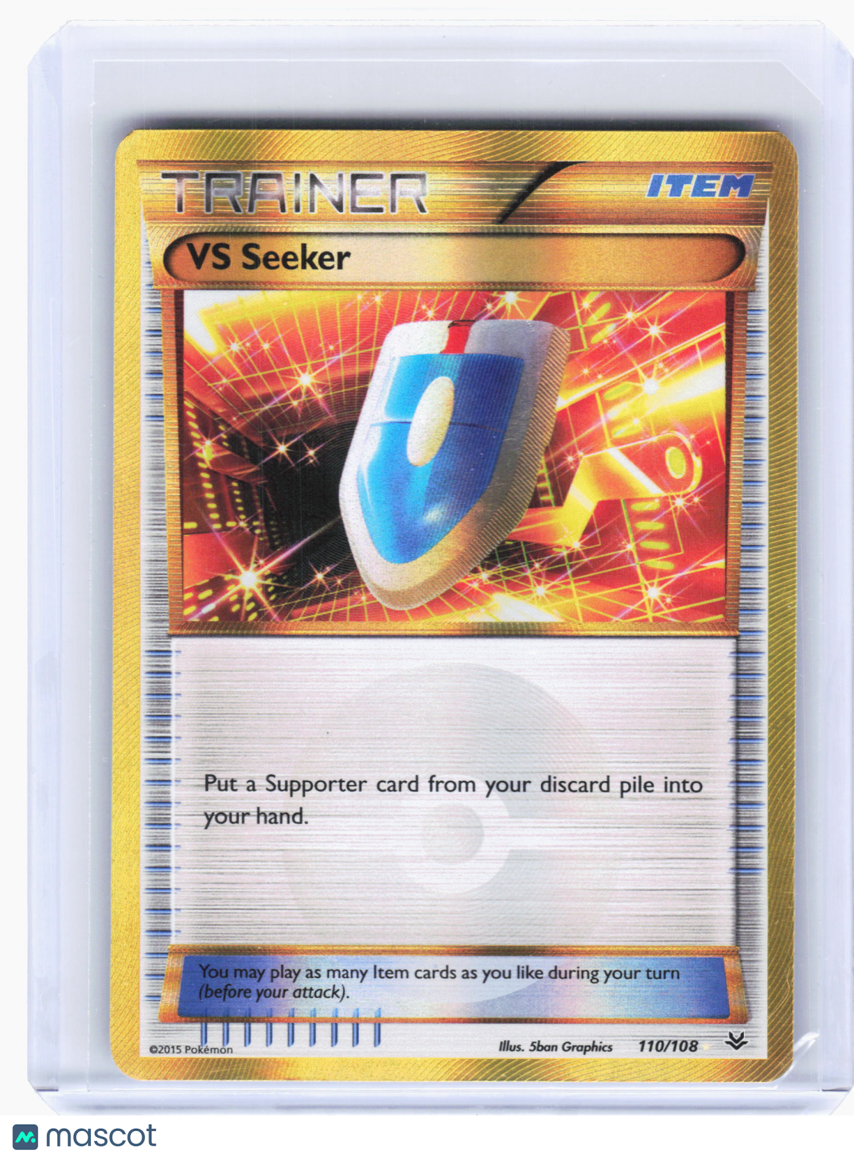 2015 Pokemon—VS Seeker #110 Roaring Skies—Secret Rare Holo