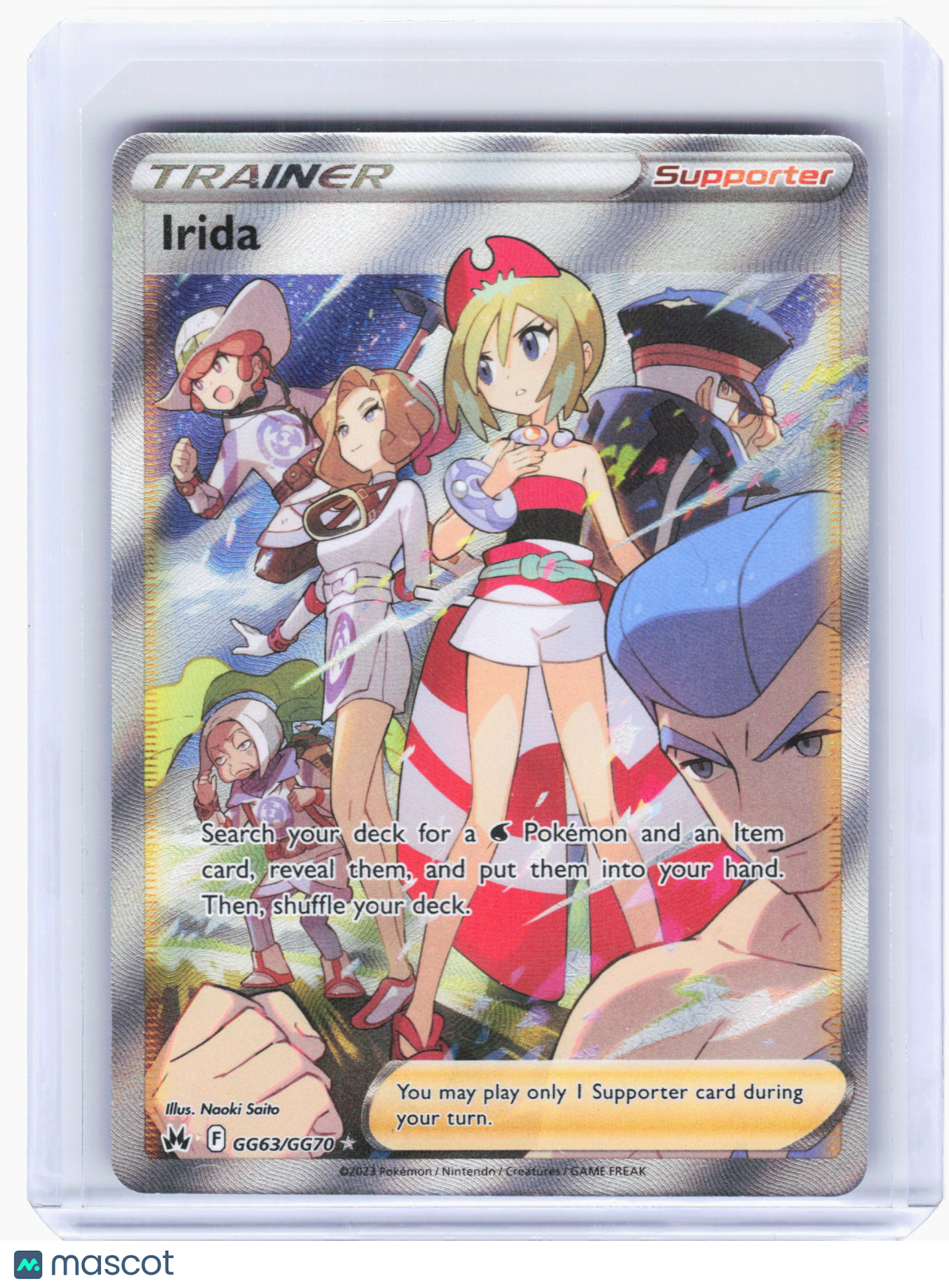 2023 Pokemon—Irida #GG63 Crown Zenith: Galarian Gallery—Ultra Rare Holo