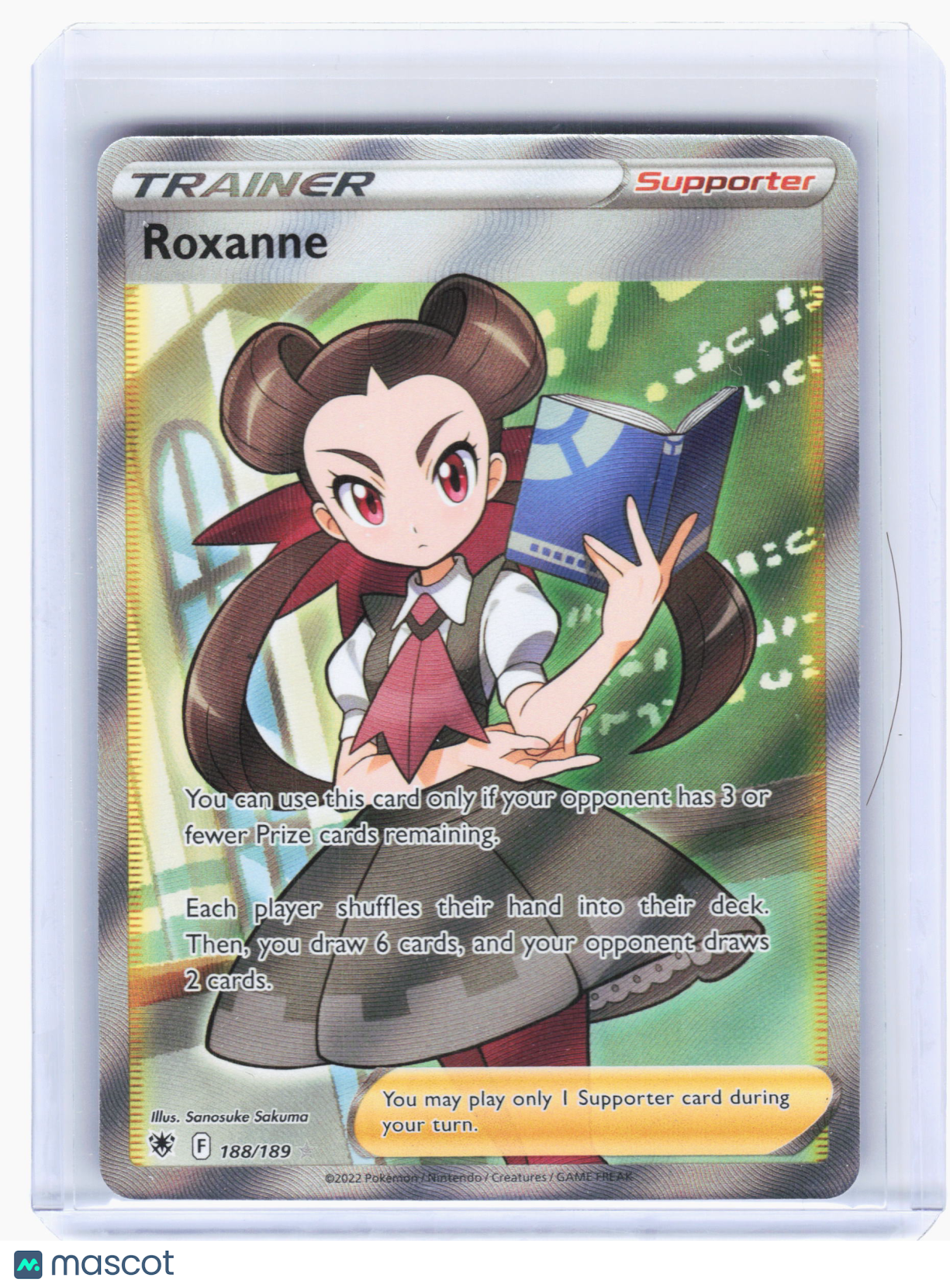2022 Pokemon—Roxanne #188 Astral Radiance—Ultra Rare Holo