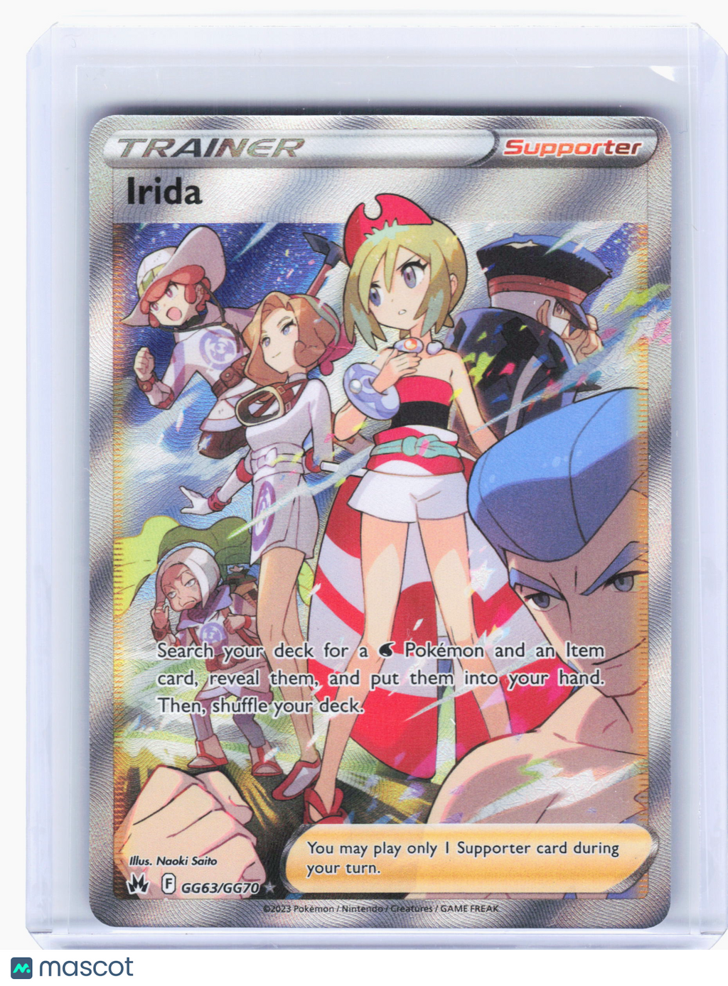 2023 Pokemon—Irida #GG63 Crown Zenith: Galarian Gallery—Ultra Rare Holo