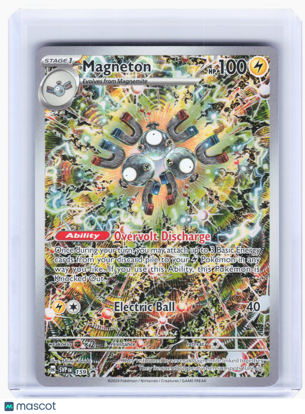 2024 Pokemon—Magneton #159 Scarlet & Violet Promo Cards—Black Star Promo Holo