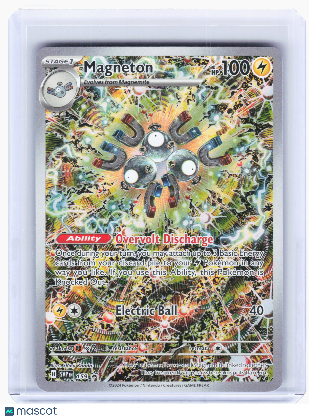 2024 Pokemon—Magneton #159 Scarlet & Violet Promo Cards—Black Star Promo Holo