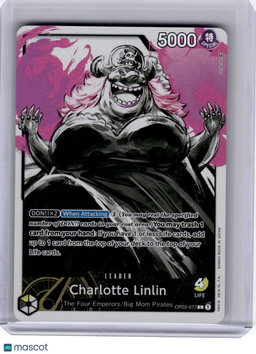 2023 OP CCG—Charlotte Linlin OP03-077 Pillars of Strength—L Foil (Alternate Art)
