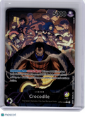 2023 One Piece CCG—Crocodile #OP04-058 Kingdoms of Intrigue—Leader Foil