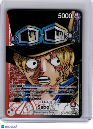 2023 One Piece CCG—Sabo #OP05-001 Awakening of the New Era—Leader Foil (Alt Art)