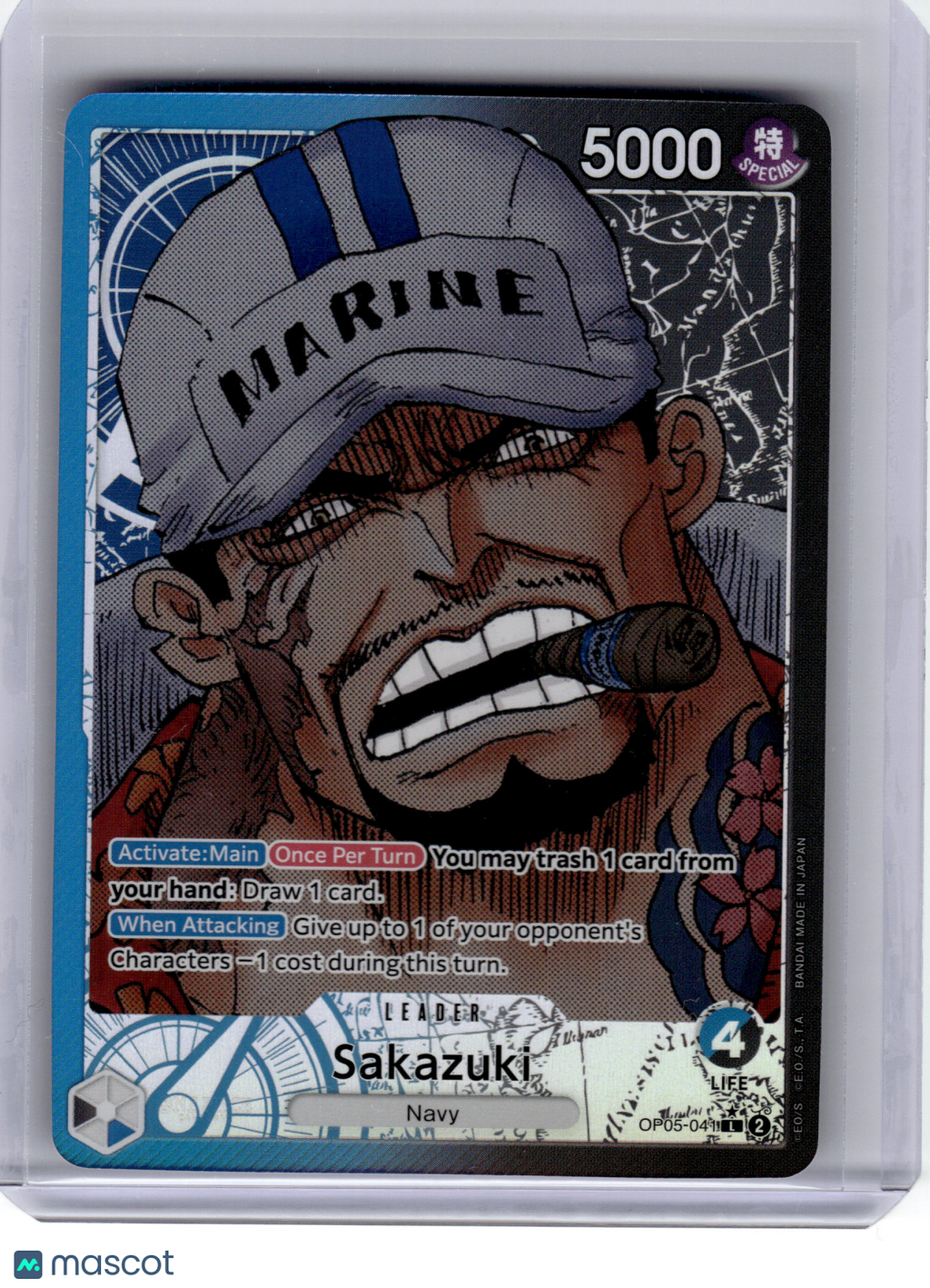 2023 One Piece CCG—Sakazuki #OP05-041 Awakening of the New Era—L Foil (Alt Art)