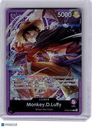 2024 One Piece CCG—Monkey.D.Luffy #OP05-060 Sound Loader Vol. 1—Leader Foil [MP]