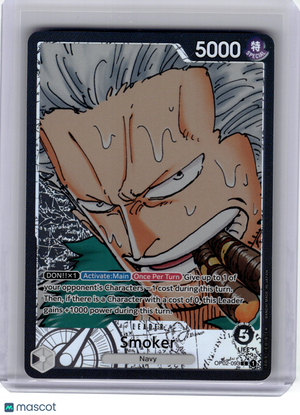 2023 One Piece CCG—Smoker #OP02-093 Paramount War—Leader Foil (Alternate Art)