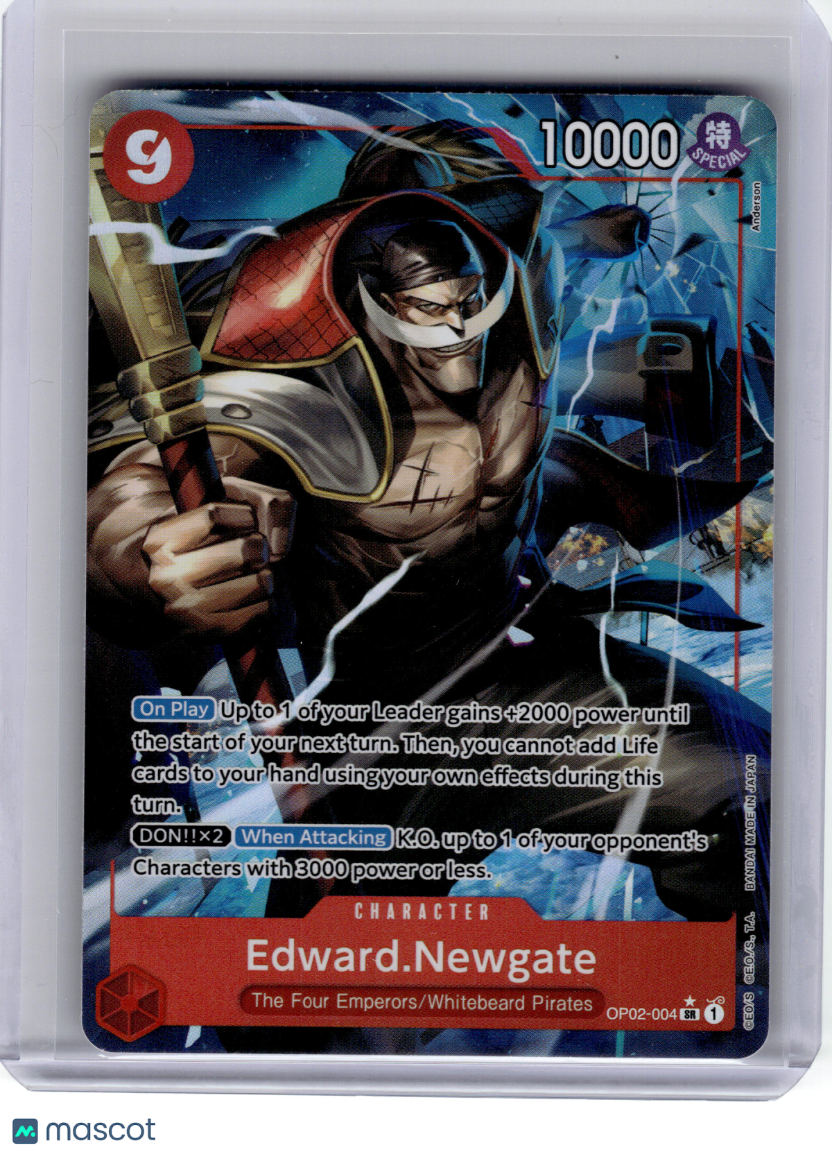 2024 One Piece CCG—Edward.Newgate 004 Premium Booster The Best—SR Foil (Alt Art)