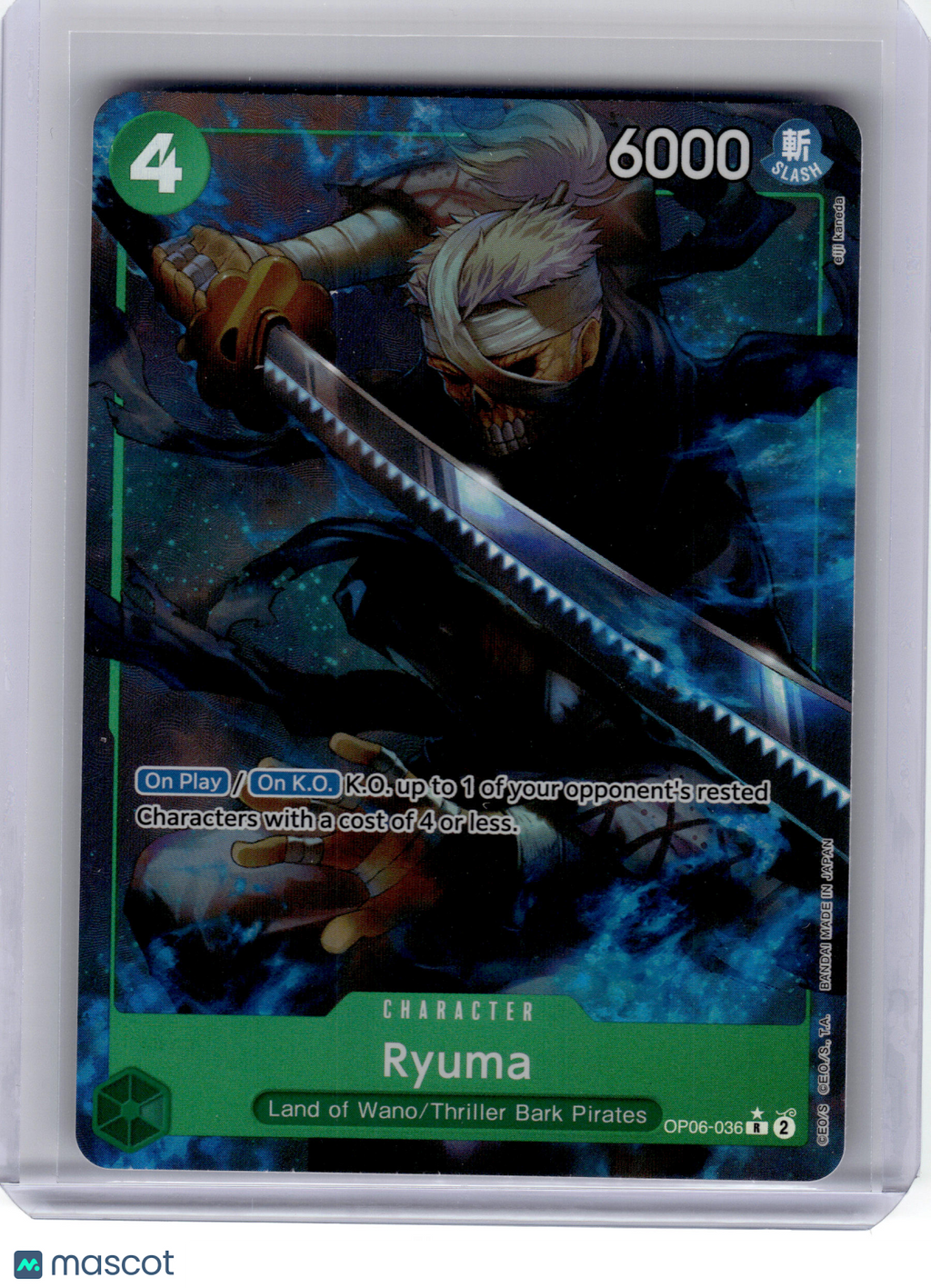 2024 One Piece CCG—Ryuma #OP06-036 Premium Booster The Best—Rare Foil (Full Art)