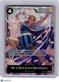 2026 OP CCG—Mr.2.Bon.Kurei(Bentham) #091 The Azure Sea's Seven—SR Foil (Alt Art)
