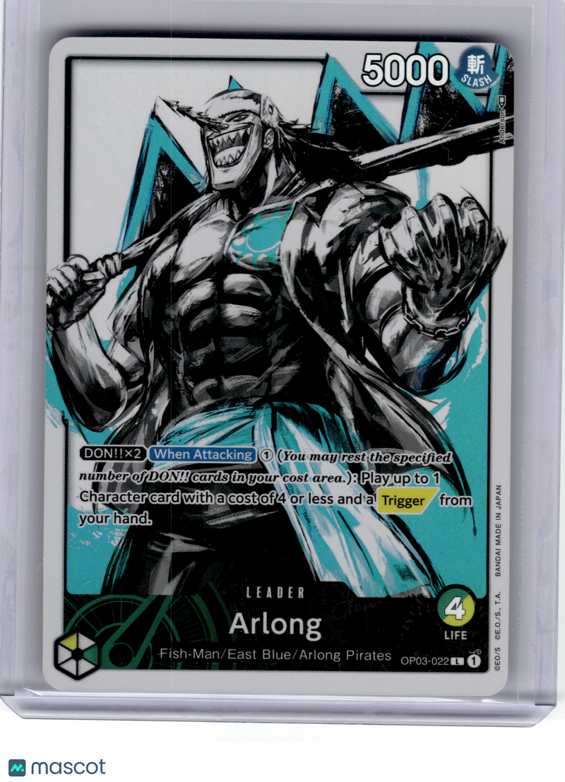 2023 One Piece CCG—Arlong #OP03-022 Pillars of Strength—Leader Foil (Alt Art)