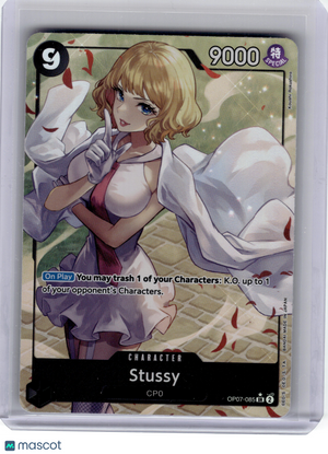 2024 One Piece CCG—Stussy #OP07-085 500 Years in the Future—SR Foil (Parallel)