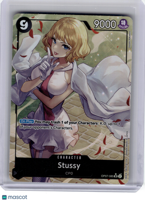 2024 One Piece CCG—Stussy #OP07-085 500 Years in the Future—SR Foil (Parallel)