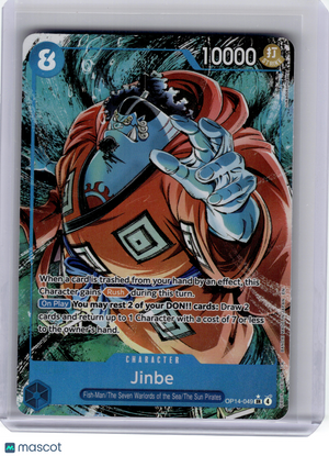 2026 One Piece CCG—Jinbe #OP14-049 The Azure Sea's Seven—SR Foil (Alternate Art)
