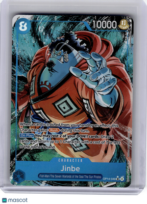 2026 One Piece CCG—Jinbe #OP14-049 The Azure Sea's Seven—SR Foil (Alternate Art)