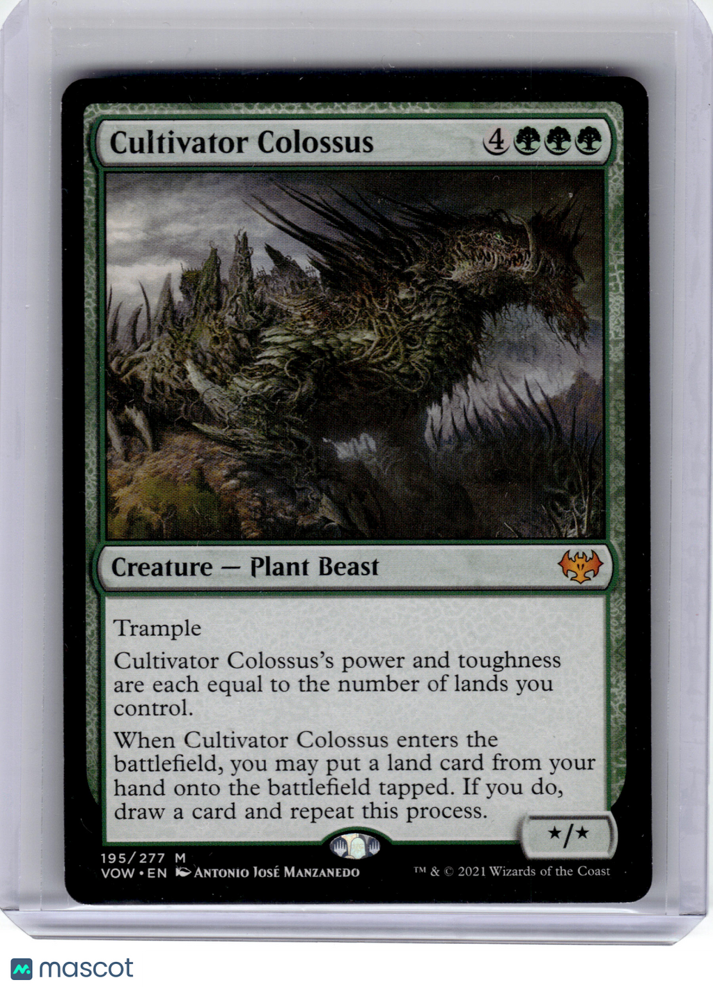 2021 MagicTG—Cultivator Colossus #195/277 Innistrad: Crimson Vow—Mythic Non-Foil