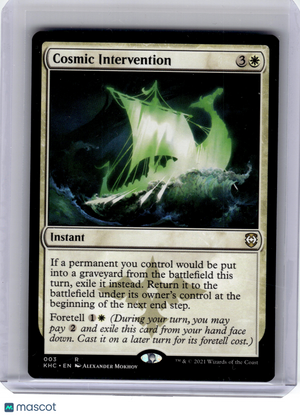 2021 MagicTG—Cosmic Intervention #003 Kaldheim Commander—Rare Non-Foil