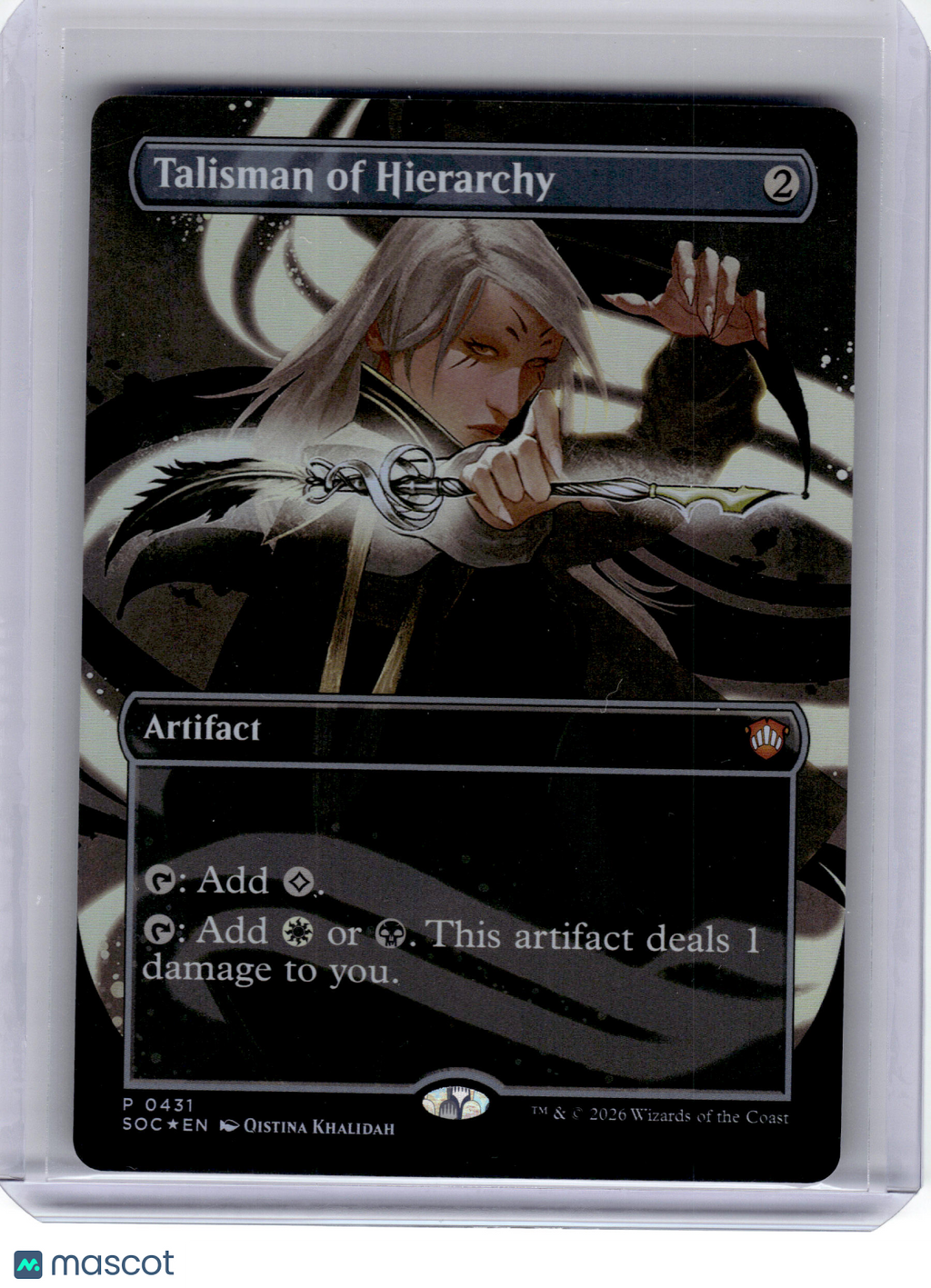 2026 MagicTG—Talisman of Hierarchy #431 SOC—Promo Foil (Borderless)