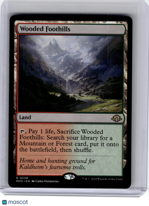 2024 MagicTG—Wooded Foothills #236 Modern Horizons 3—Rare Non-Foil