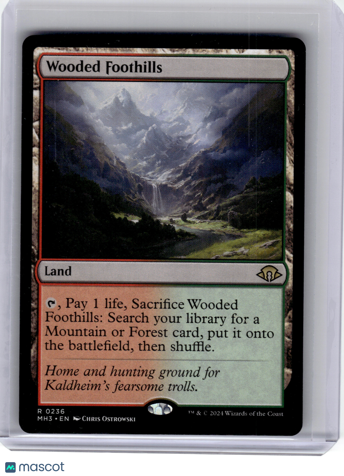 2024 MagicTG—Wooded Foothills #236 Modern Horizons 3—Rare Non-Foil