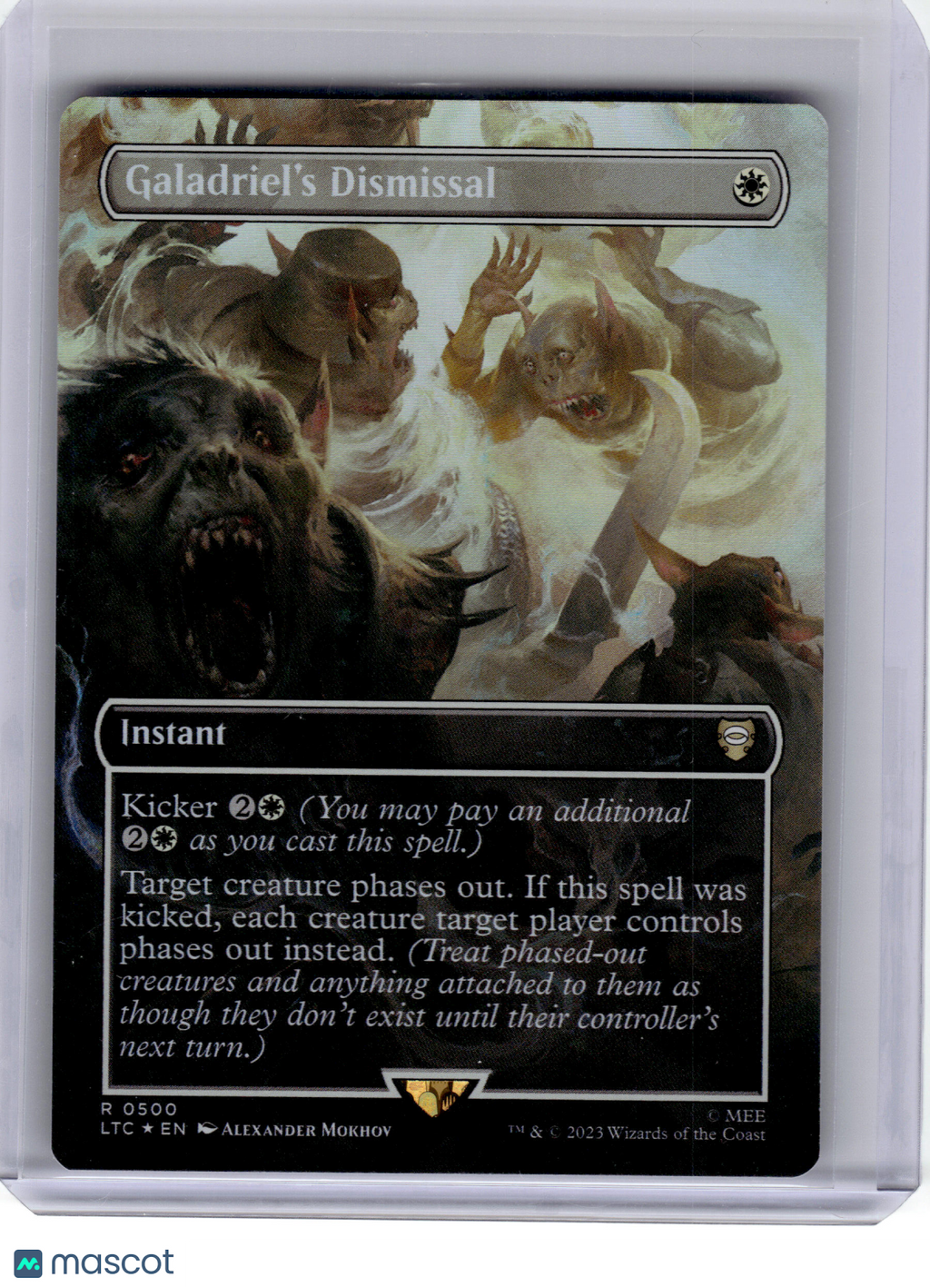 2023 MagicTG—Galadriel's Dismissal #500 LTC—Rare Foil (Borderless)