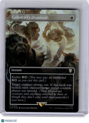 2023 MagicTG—Galadriel's Dismissal #500 LTC—Rare Foil (Borderless)