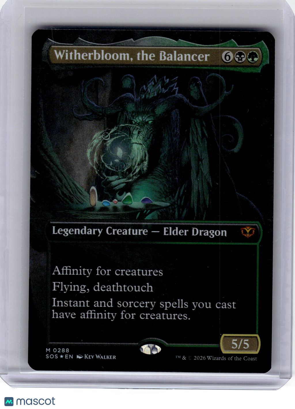2026 MagicTG—Witherbloom, the Balancer #288 SOS—Mythic Foil (Borderless)