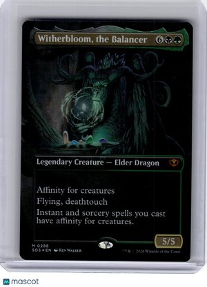 2026 MagicTG—Witherbloom, the Balancer #288 SOS—Mythic Foil (Borderless)