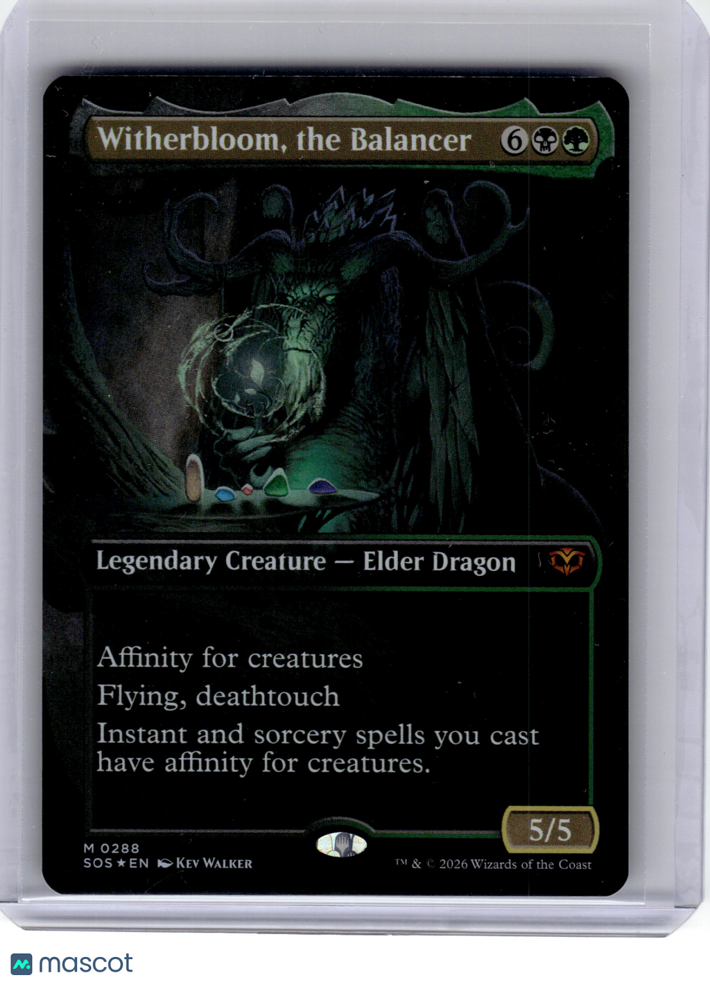 2026 MagicTG—Witherbloom, the Balancer #288 SOS—Mythic Foil (Borderless)