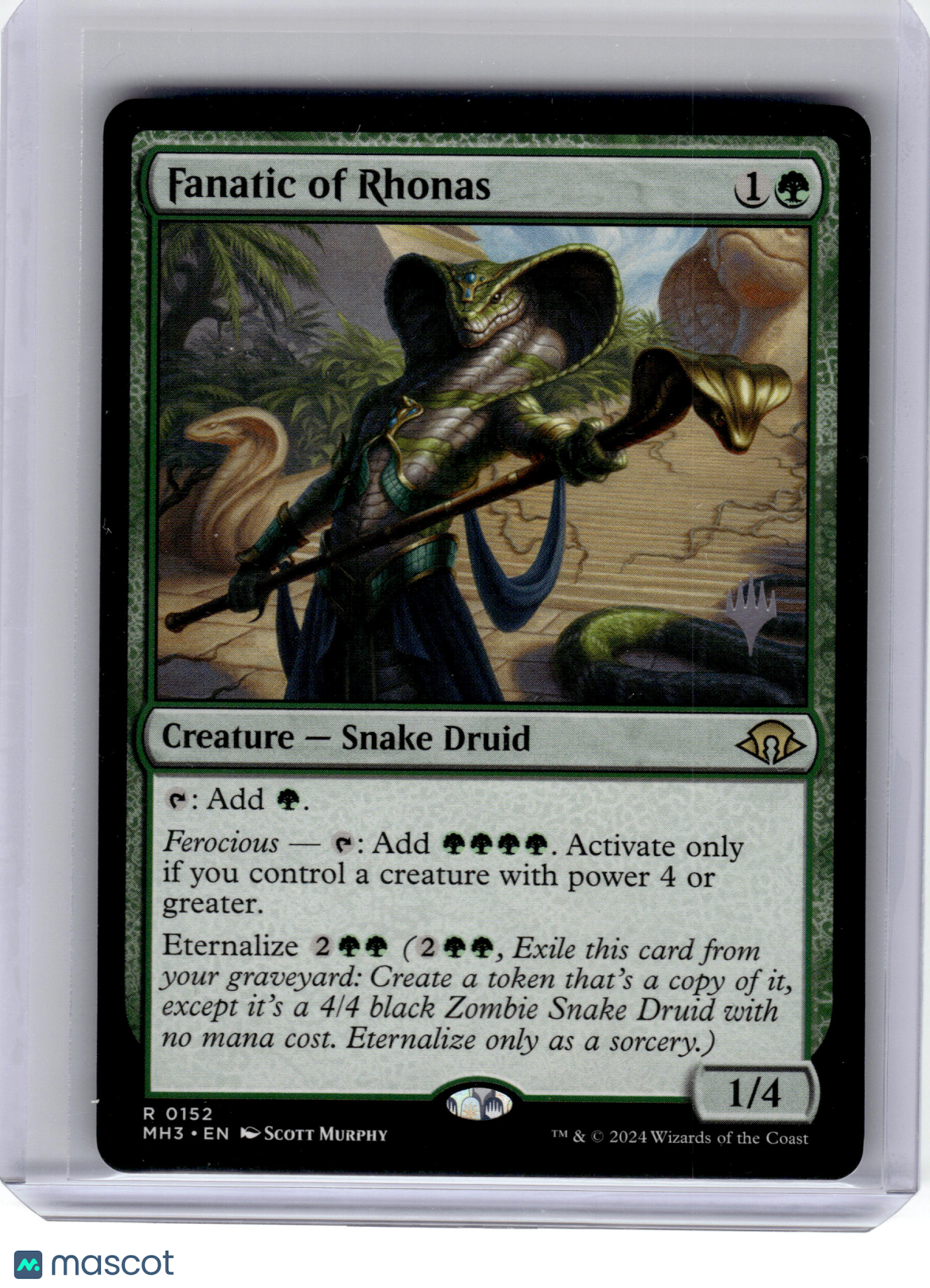 rarest mtg cards 2024 MagicTG—Fanatic of Rhonas #152 Promo Pack: Lorwyn Eclipsed—Rare N – Papa Joey's Collectibles sealed March of the World Size:6 INCHES