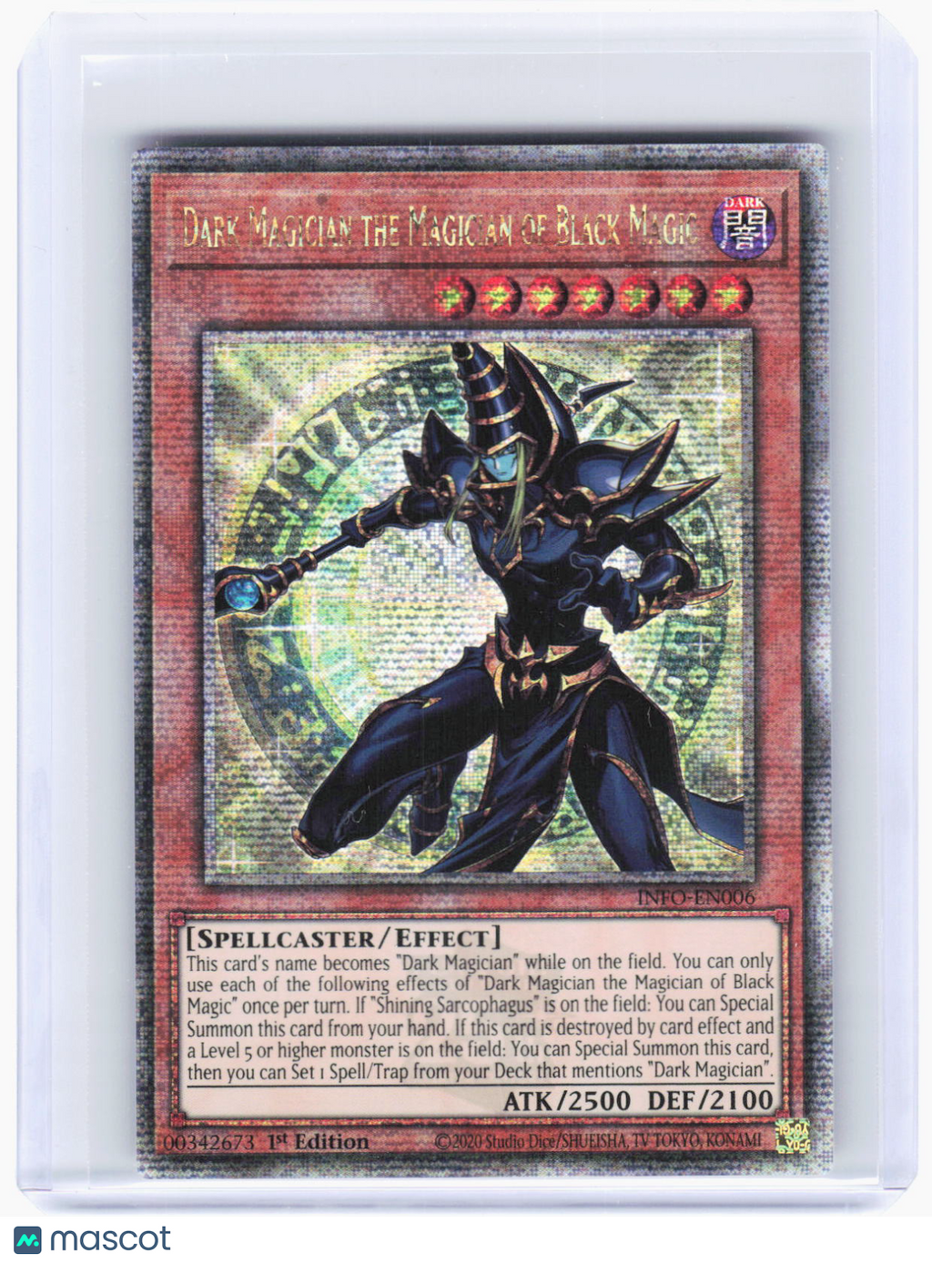 2024 Yu-Gi-Oh!—Dark Magician the Magician of Black Magic #INFO-EN006—QCSR Foil