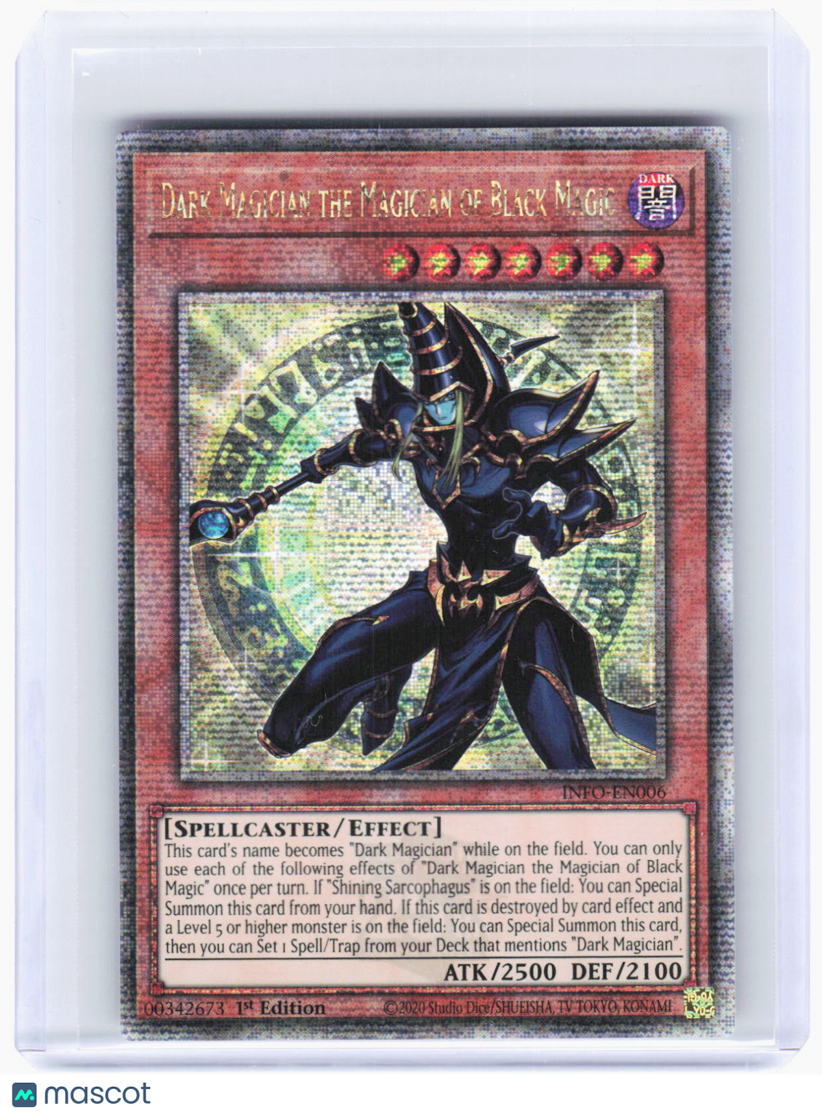 2024 Yu-Gi-Oh!—Dark Magician the Magician of Black Magic #INFO-EN006—QCSR Foil