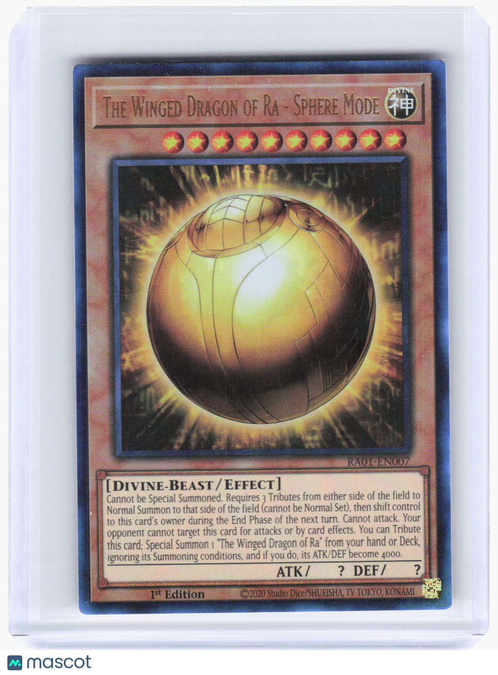 2020 Yu-Gi-Oh!—The Winged Dragon of Ra - Sphere Mode #RA01-EN007 25th—PCR Foil